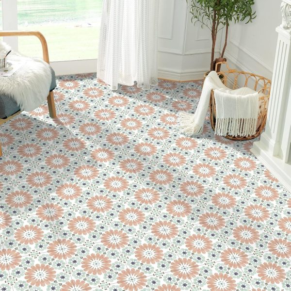 20Pcs Floor Stickers Peel and Stick Waterproof Self Adhesive Waterproof Vinyl Flooring, Removable Flooring Tiles DIY Flooring for Kitchen, Dining Room, Bedrooms & Bathrooms - Image 3