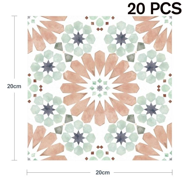 20Pcs Floor Stickers Peel and Stick Waterproof Self Adhesive Waterproof Vinyl Flooring, Removable Flooring Tiles DIY Flooring for Kitchen, Dining Room, Bedrooms & Bathrooms - Image 8