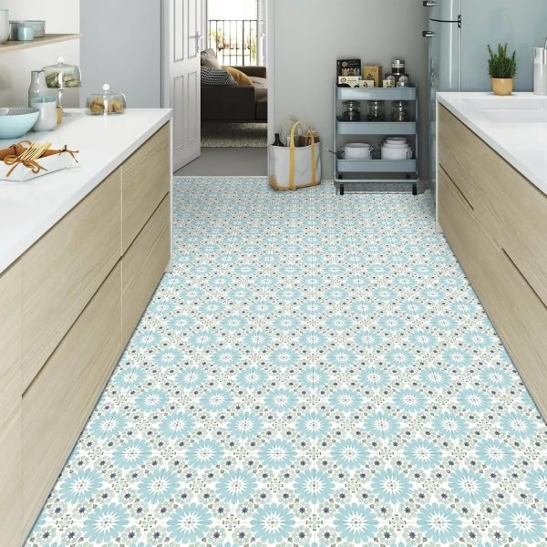 20Pcs Floor Stickers Peel and Stick Waterproof Self Adhesive Waterproof Vinyl Flooring, Removable Flooring Tiles DIY Flooring for Kitchen, Dining Room, Bedrooms & Bathrooms - Image 31