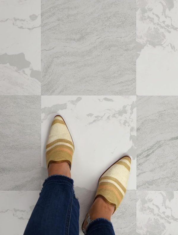 FloorPops x Chris Loves Julia 12-in by 12-in Bonneville Grey & White Marble Peel & Stick Floor Tiles, FP4421 - Image 24