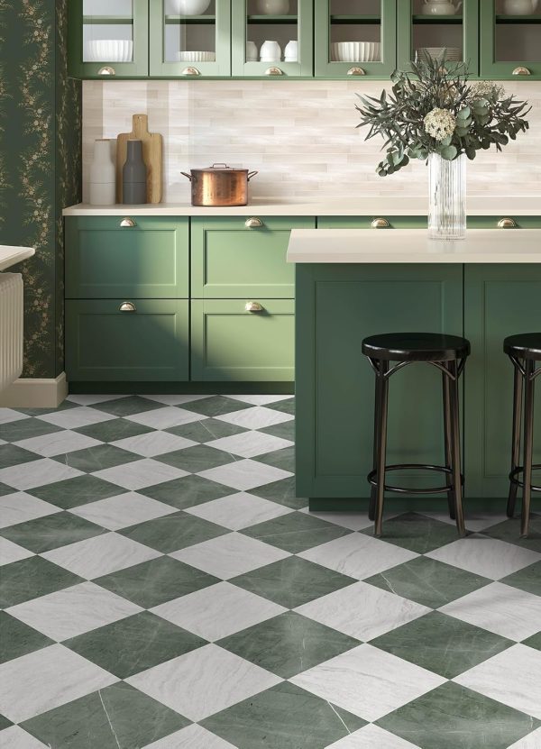 FloorPops x Chris Loves Julia 12-in by 12-in Bonneville Grey & White Marble Peel & Stick Floor Tiles, FP4421 - Image 61