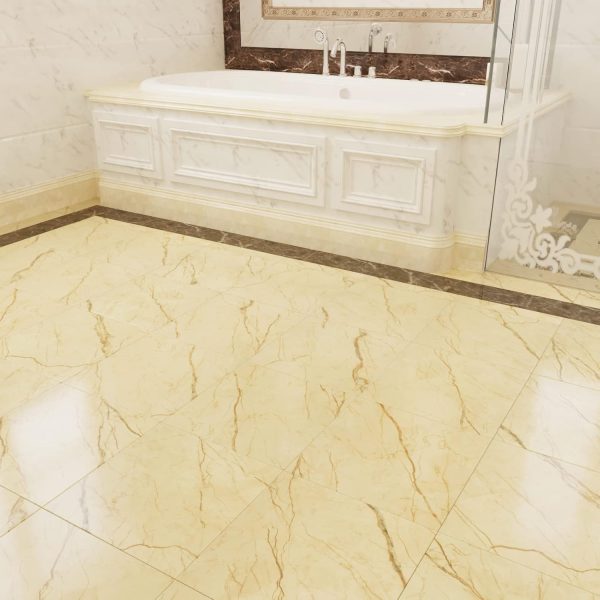 WESTICK Peel and Stick Floor Tile 12 x 12 Inch 20 Pcs White Marble Adhesive Vinyl Flooring Bathroom Self Stick on Floor Tiles Linoleum Laminate Sheets for Bedroom - Image 33