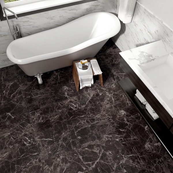 WESTICK Peel and Stick Floor Tile 12 x 12 Inch 20 Pcs White Marble Adhesive Vinyl Flooring Bathroom Self Stick on Floor Tiles Linoleum Laminate Sheets for Bedroom - Image 39