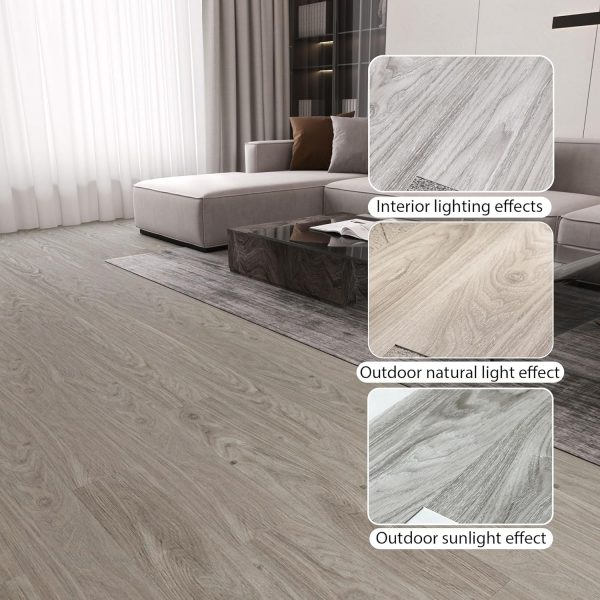 Vinyl Flooring Peel and Stick Floor Tiles, Self-Adhesive Flooring Plank Easy DIY Floor Stickers, 36-Pack Cover 54 Sq.Ft for or Kitchen, Dining Room, Bedrooms - Image 20