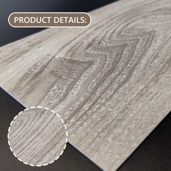 Vinyl Flooring Peel and Stick Floor Tiles, Self-Adhesive Flooring Plank Easy DIY Floor Stickers, 36-Pack Cover 54 Sq.Ft for or Kitchen, Dining Room, Bedrooms - Image 22